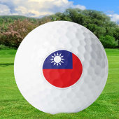 Taiwan Golf Balls, Taiwanese vlaggolfers/patriot Golfballen