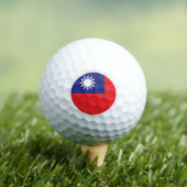 Taiwan Golf Balls, Taiwanese vlaggolfers/patriot Golfballen (Insitu Shirt)