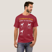 Taiwan hondengids voor het trainen van hondengehoo t-shirt (Voorkant volledig)