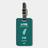Taiwan Independence Hoesje 臺 - 台 獨 paspoort 運 動 -  Bagagelabel (Voorkant verticaal)