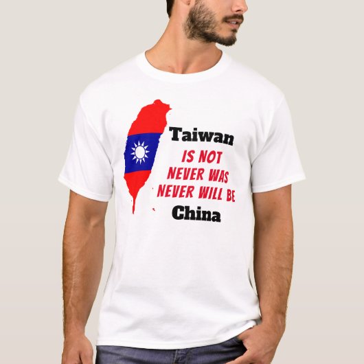 Taiwan IS NIET China T-shirt (Voorkant)