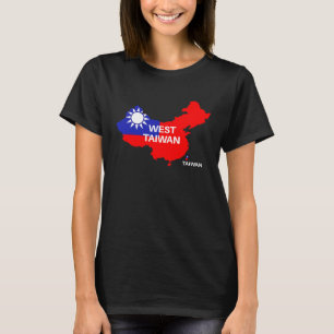 Taiwan is niet China West Taiwan T-shirt