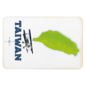 Taiwan-kaart Magneet (Horizontaal)