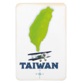 Taiwan-kaart Magneet (Verticaal)
