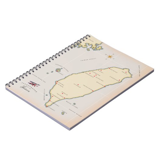 Taiwan Kaart Notitieboek (Linkerzijde)
