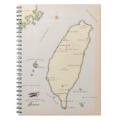 Taiwan Kaart Notitieboek (Voorkant)