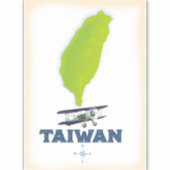 Taiwan-kaart Sticker (Voorkant)