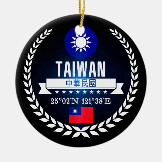 Taiwan Keramisch Ornament (Voorkant)