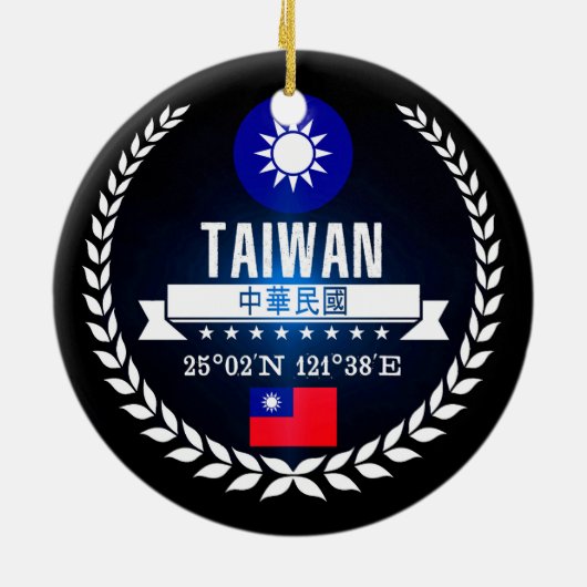 Taiwan Keramisch Ornament (Achterkant)