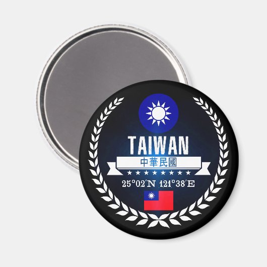 Taiwan Magneet (Voorkant / Achterkant)