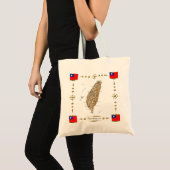 Taiwan Map + Flagzak Tote Bag (Voorkant (product))