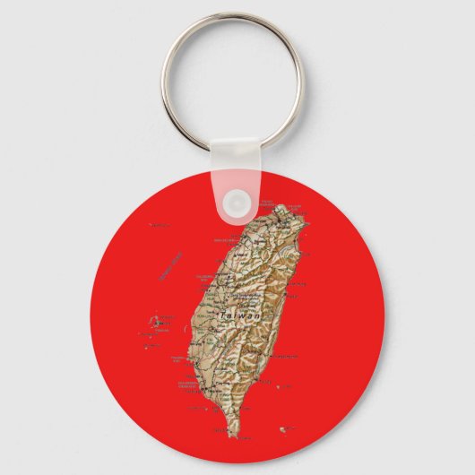 Taiwan Map Keychai Sleutelhanger (Voorkant)