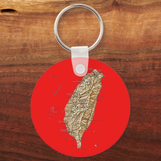 Taiwan Map Keychai Sleutelhanger (Voorkant)