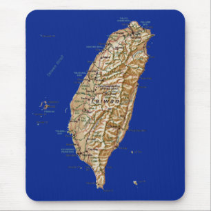 Taiwan Map Mousepad Muismat