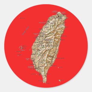 Taiwan Map Sticker