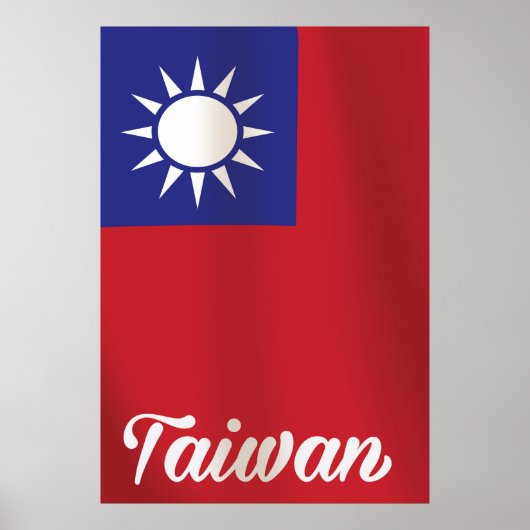 Taiwan National Flag Travel poster (Voorkant)