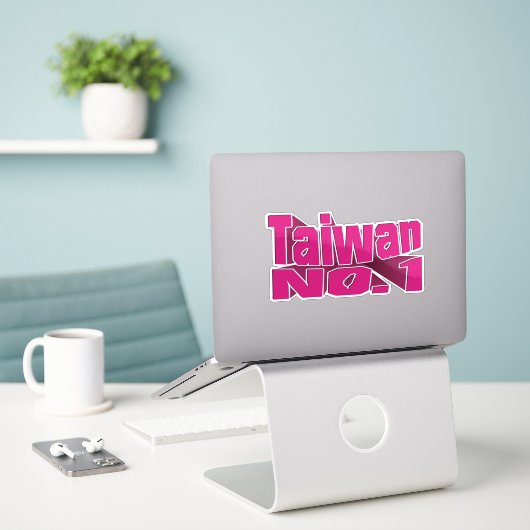 Taiwan nr.1_Team Taiwan Sticker (Laptop op bureau)
