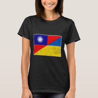 Taiwan Oekraïne Vlag Taiwanese Oekraïense Steun 1 T-shirt