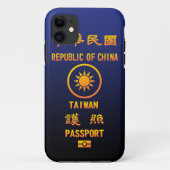 Taiwan Passport Case-Mate iPhone Case (Achterkant)