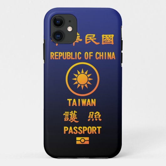 Taiwan Passport Case-Mate iPhone Case (Achterkant)