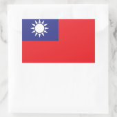 Taiwan Rechthoekige Sticker (Tas)