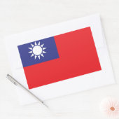 Taiwan Rechthoekige Sticker (Envelop)