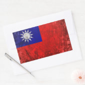 Taiwan Rechthoekige Sticker (Envelop)