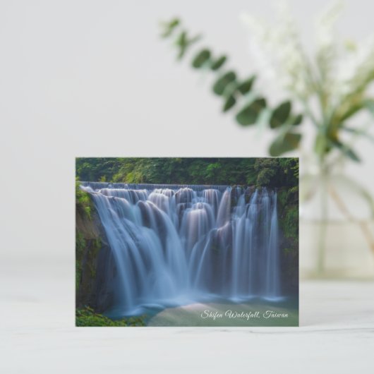 Taiwan Reiziger Sightseeing Shifen Waterval Briefkaart (Staand voorkant)