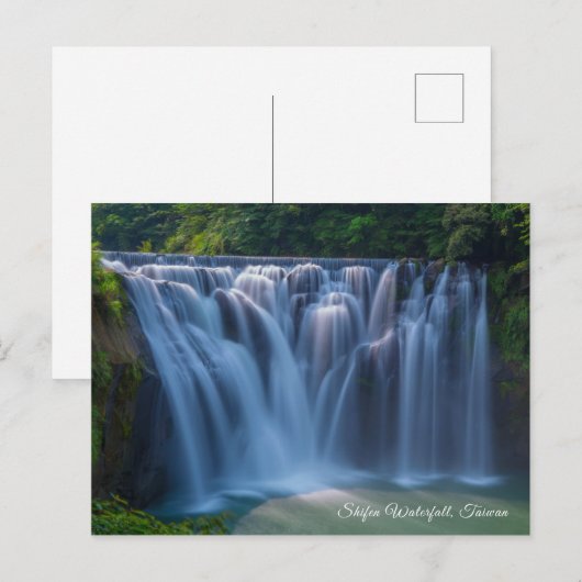 Taiwan Reiziger Sightseeing Shifen Waterval Briefkaart (Voorkant / Achterkant)