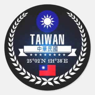 Taiwan Ronde Sticker
