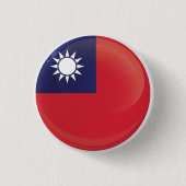 Taiwan Round Icon-vlag Ronde Button 3,2 Cm (Voorkant)