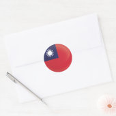 Taiwan Round Icon-vlag Ronde Sticker (Envelop)