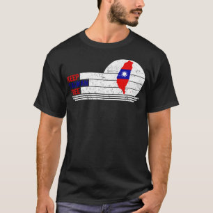 Taiwan Shirt, Houd Taiwan gratis Vlagkaart Art T-s T-shirt