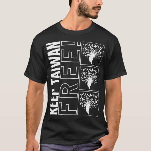 Taiwan Shirt, houdt Taiwan vrij vliegende vogels T T-shirt (Voorkant)
