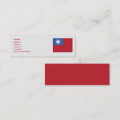 Taiwan - Skinny Mini Visitekaartje (Voorkant / Achterkant)