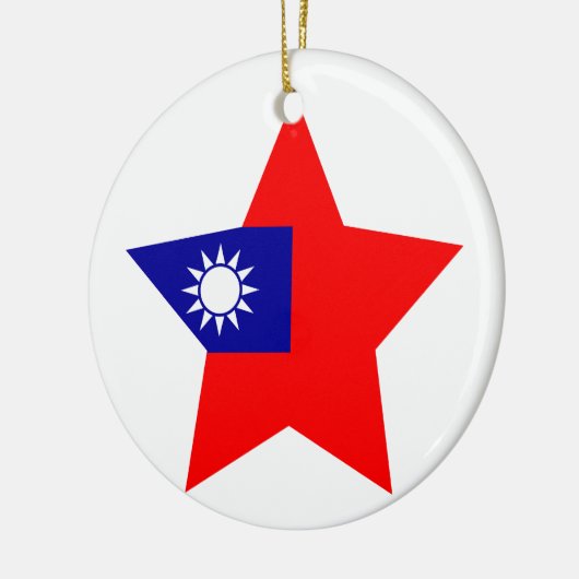 Taiwan Star Keramisch Ornament (Links)