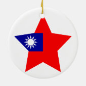 Taiwan Star Keramisch Ornament (Achterkant)