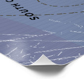 Taiwan  stijl weerkaart perfect poster (Hoek)