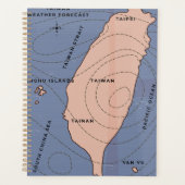 Taiwan stijl weerkaart planner (Voorkant)