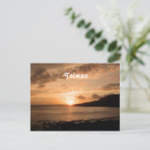 Taiwan Sunset Briefkaart (Staand voorkant)