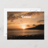 Taiwan Sunset Briefkaart (Voorkant / Achterkant)