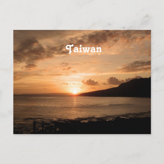 Taiwan Sunset Briefkaart (Voorkant)