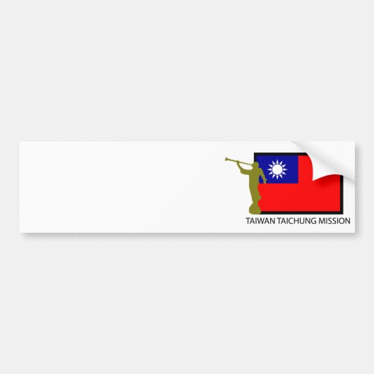 TAIWAN TAICHUNG MISSIE LDS CTR BUMPERSTICKER (Voorkant)