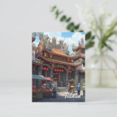 Taiwan Tainan Temple Travel Briefkaart (Staand voorkant)