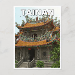 Taiwan Tainan Temple Travel Briefkaart