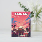 Taiwan Tainan Temple Travel Briefkaart (Staand voorkant)