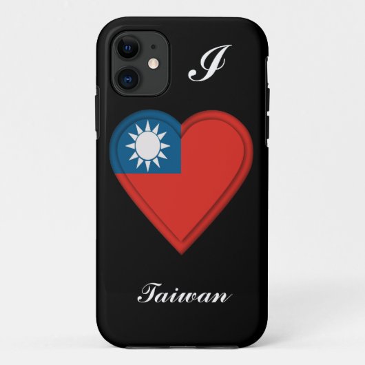 Taiwan Taiwanese vlag: ADD TEXT Case-Mate iPhone Case (Achterkant)