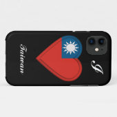 Taiwan Taiwanese vlag: ADD TEXT Case-Mate iPhone Case (Achterkant (horizontaal))