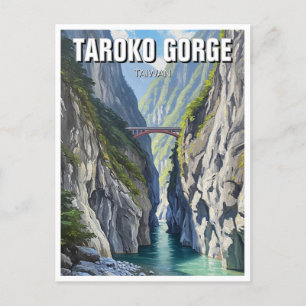 Taiwan Taroko Gorge Reizen Briefkaart
