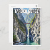 Taiwan Taroko Gorge Reizen Briefkaart (Voorkant / Achterkant)